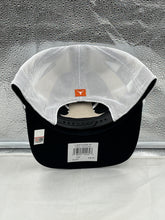 Load image into Gallery viewer, Texas Longhorns NCAA '47 Brand Black Trucker Rope Adjustable Snapback Hat back view displaying adjustable snapback closure.