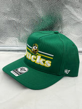 Load image into Gallery viewer, Oregon Ducks NCAA '47 Brand Green Hitch Adjustable Snapback Hat displayed from the front featuring the iconic Oregon Ducks logo.