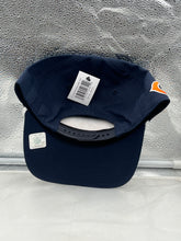 Load image into Gallery viewer, Close-up view of the Chicago Bears NFL '47 Navy Script Hitch Rope Snapback Adjustable Hat, highlighting the script design and adjustable snapback closure for a comfortable fit.