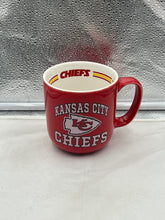 Load image into Gallery viewer, Kansas City Chiefs NFL Red 15oz Coffee Mug Cup showcasing vibrant team colors and logo, perfect for coffee lovers and sports fans.