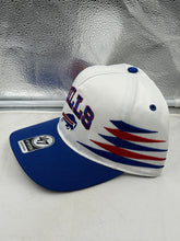 Load image into Gallery viewer, Front view of Buffalo Bills NFL '47 Brand White TT Diamond Hitch Snapback Adjustable Hat, showcasing the iconic Buffalo Bills hat design and adjustable fit.