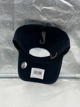 Load image into Gallery viewer, Baltimore Orioles MLB '47 Brand Throwback Black Clean Up Adjustable Hat displayed on a table, showcasing the iconic logo and relaxed fit for fans.