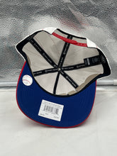 Load image into Gallery viewer, Close-up of Philadelphia Phillies MLB '47 Brand White Script Hitch Adjustable Snapback Hat displaying adjustable snapback closure for comfort.