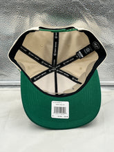 Load image into Gallery viewer, Lifestyle shot of a person wearing the Oregon Ducks NCAA '47 Brand Throwback Natural Two Tone Hitch Adjustable Hat while cheering at a game.