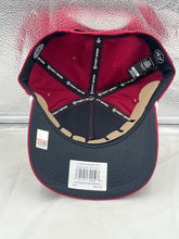 Load image into Gallery viewer, Group shot of the Arkansas Razorbacks NCAA '47 Brand Red Hitch Rope Script Adjustable Snapback Hat styled with matching Arkansas Razorbacks gear for gameday.