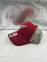 Load image into Gallery viewer, Florida State Seminoles FSU NCAA '47 Brand Red Mesh Clean Up Adjustable Hat showcasing vibrant red color and Seminoles emblem.