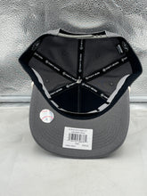 Load image into Gallery viewer, Cincinnati Reds MLB '47 Brand Gray Ranchero Script Hitch Adjustable Snapback Hat worn by a fan at a baseball game, highlighting team spirit and casual style.