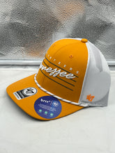 Load image into Gallery viewer, Adjustable fit of Tennessee Volunteers NCAA '47 Brand Orange Rope Hitch Adjustable Snapback Hat, perfect for all fans, displayed outdoors.