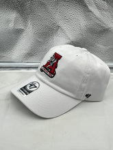 Load image into Gallery viewer, Alabama Crimson Tide NCAA '47 Brand Throwback White Clean Up Adjustable Hat showcased from a side view.