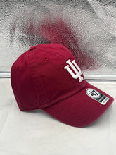 Load image into Gallery viewer, Indiana Hoosiers NCAA '47 Brand Red Clean Up Adjustable Hat featuring the iconic Indiana Hoosiers logo, perfect for showing team spirit on game day.