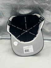 Load image into Gallery viewer, Side view of New York Yankees 2000 World Series MLB '47 Brand Navy Hitch Adjustable Hat highlighting the adjustable strap and navy color design.