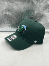 Load image into Gallery viewer, Close-up view of the Tulane Green Wave NCAA '47 Brand Green Clean Up Adjustable Strapback Hat, highlighting the adjustable strap and high-quality fabric.