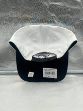Load image into Gallery viewer, The New York Knicks NBA '47 Brand White Two Tone Hitch Adjustable Snapback Hat styled with a two-tone color scheme, perfect for fans supporting their team.