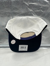 Load image into Gallery viewer, Lifestyle image of a fan wearing the Tampa Bay Rays MLB '47 Throwback White TT Script Hitch Adjustable Snapback Hat at a baseball game.