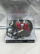 Load image into Gallery viewer, Tampa Bay Buccaneers NFL Riddell Speed Pewter Gray Replica Mini Helmet showcasing the iconic logo and sleek design, perfect for collectors and fans.