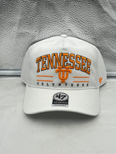 Load image into Gallery viewer, Tennessee Volunteers NCAA '47 Throwback White Hitch Snapback Adjustable Hat showcasing the bold team logo on a clean white background, ideal for passionate fans wanting stylish and comfortable sports apparel.
