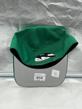 Load image into Gallery viewer, Philadelphia Eagles NFL '47 Throwback Green Hitch Script Snapback Adjustable Hat styled with a casual outfit, perfect for game day or everyday wear.