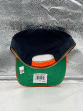 Load image into Gallery viewer, Auburn Tigers NCAA '47 Brand Blue TT Hitch Script Adjustable Snapback Hat displayed in front view, showcasing the iconic script logo and adjustable snapback closure.