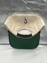 Load image into Gallery viewer, The Ole Miss Rebels NCAA '47 Brand Natural TT Hitch Rope Adjustable Snapback Hat worn casually outdoors, showcasing its stylish design and comfortable fit.