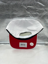 Load image into Gallery viewer, Close-up of St Louis Cardinals MLB '47 Brand White Script Rope Hitch Adjustable Snapback Hat with adjustable snapback closure.