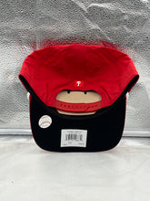 Load image into Gallery viewer, Philadelphia Phillies MLB '47 Brand Red Script Rope Hitch Adjustable Hat worn by a fan at a baseball game, emphasizing comfort and stylish design for game day attire.