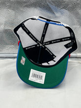 Load image into Gallery viewer, Stylish Ole Miss Rebels NCAA '47 Brand Blue Mesh Hitch Rope Adjustable Snapback Hat worn by a fan, emphasizing school spirit and comfort during a game.