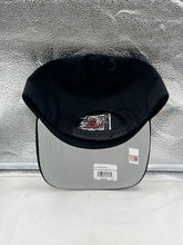 Load image into Gallery viewer, Close-up view of the South Carolina Gamecocks NCAA '47 Brand Black Hitch Adjustable Snapback Hat highlighting the iconic Gamecocks logo embroidery.