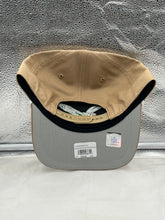 Load image into Gallery viewer, Close-up of the Philadelphia Eagles NFL '47 Throwback Khaki Rope Hitch Snapback Adjustable Hat showcasing the vintage design and rope accent.
