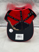 Load image into Gallery viewer, Side view of the Philadelphia Phillies MLB '47 Brand Red Script Rope Hitch Adjustable Hat demonstrating its adjustable strap and comfortable fit.