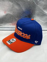 Load image into Gallery viewer, Denver Broncos Throwback NFL '47 Brand Blue Script Hitch Snapback Adjustable Hat - Casey's Sports Store