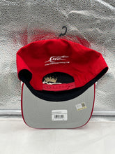 Load image into Gallery viewer, Front view of Dale Earnhardt Jr. #8 '47 Brand Red Budweiser Rope Hitch Adjustable Snapback Hat featuring the iconic Budweiser logo.