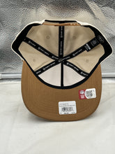 Load image into Gallery viewer, Side view of Indiana Hoosiers NCAA '47 Brand Natural Two Tone Hitch Adjustable Snapback Hat highlighting the stylish two-tone color scheme and adjustable snapback closure.
