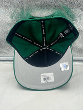 Load image into Gallery viewer, Philadelphia Eagles NFL '47 Throwback Green Script Hitch Snapback Adjustable Hat showcasing a vintage design with an embroidered Eagles script logo, perfect for fans to wear on game day or casual outings.