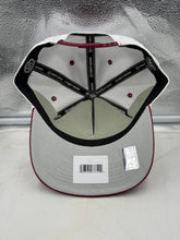 Load image into Gallery viewer, Front view of the Colorado Avalanche NHL '47 White Two Tone Roscoe Hitch Adjustable Snapback Hat emphasizing its structured build and stylish two-tone design.