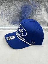 Load image into Gallery viewer, Indianapolis Colts NFL '47 Brand Blue Hitch Rope Snapback Adjustable Hat showcasing its vibrant blue color and iconic design, ideal for fans looking to support their team.
