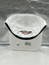 Load image into Gallery viewer, Texas Longhorns NCAA '47 Brand White Hitch Rope Adjustable Snapback Hat worn by an individual, illustrating style and comfort during a casual outing.