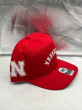 Load image into Gallery viewer, Nebraska Cornhuskers NCAA '47 Red Reversed Hitch Script Adjustable Snapback Hat showcasing vibrant red color and iconic team logo for ultimate fan style.