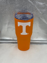 Load image into Gallery viewer, Tennessee Volunteers NCAA 30oz Orange Powder Coated Tumbler Cup Mug Logo Brands — Tennessee Volunteers Tumbler in vibrant orange, durable powder-coated finish