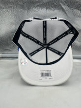 Load image into Gallery viewer, Side view of the Kansas City Royals MLB '47 Brand White Script Hitch Mesh Adjustable Snapback Hat featuring a breathable mesh back.