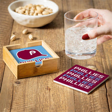 Load image into Gallery viewer, Stylish Philadelphia Phillies MLB Coasters designed by Evergreen Enterprises, perfect for fans and collectors.