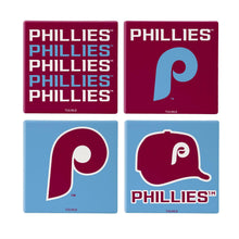 Load image into Gallery viewer, High-quality ceramic Philadelphia Phillies Coasters showcasing team spirit with vibrant team designs.