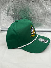 Load image into Gallery viewer, Oregon Ducks NCAA '47 Brand Green Hitch Rope Adjustable Snapback Hat showcasing vibrant green color and iconic Ducks logo, perfect for team spirit at game days.