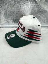 Load image into Gallery viewer, New Jersey Devils NHL '47 Brand White Diamond Hitch Adjustable Snapback Hat featuring a sleek white design and adjustable strap for a comfortable fit.