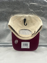 Load image into Gallery viewer, Close-up view of the Philadelphia Phillies MLB '47 Throwback Natural Two Tone Clean Up Adjustable Hat, displaying the embroidered team logo prominently.