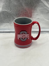 Load image into Gallery viewer, Ohio State Buckeyes NCAA Logo Brands 14oz Mug displaying the bold team logo, perfect for coffee or tea enthusiasts supporting Ohio State.
