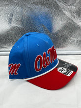 Load image into Gallery viewer, Ole Miss Rebels NCAA '47 Brand Blue Two Tone MVP DV Adjustable Snapback Hat - Casey's Sports Store