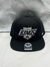 Load image into Gallery viewer, Los Angeles Kings NHL '47 Brand Black Adjustable Captain Snapback Hat featuring a sleek black design and the iconic team logo, perfect for showcasing your team spirit.