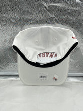 Load image into Gallery viewer, Side view of the Alabama Crimson Tide NCAA 47 White Reversed Hitch Script Adjustable Snapback Hat, ideal for showcasing team pride and style.