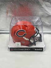Load image into Gallery viewer, Chicago Bears NFL Riddell Speed Orange Alternate Replica Mini Helmet side view showcasing authentic team colors and logos.