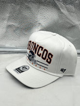 Load image into Gallery viewer, Stylish Denver Broncos NFL '47 White Script Hitch Rope Snapback Adjustable Hat featuring adjustable snapback and retro rope accent for ultimate fan style.